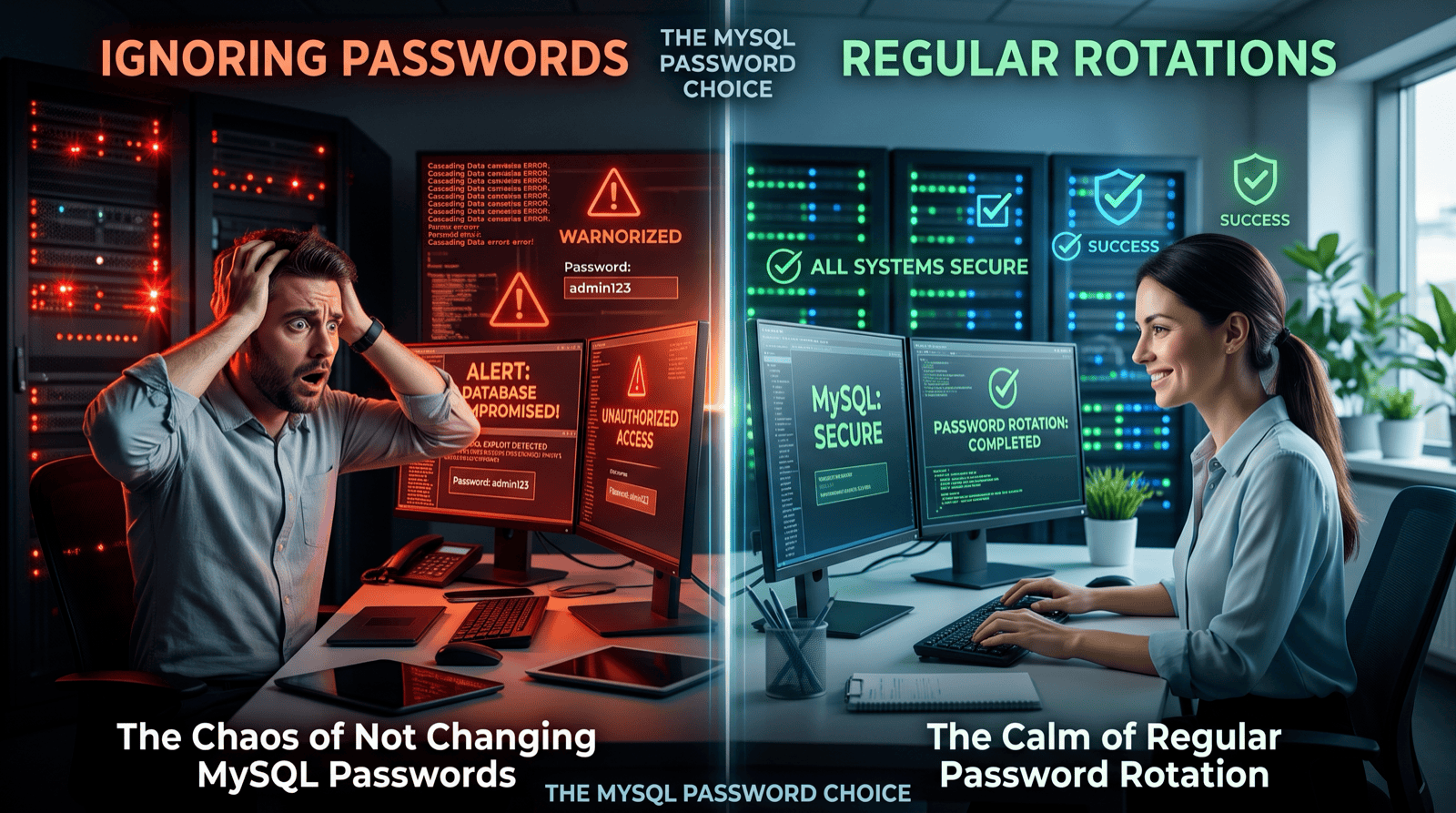 How to change MySQL account passwords with no downtime